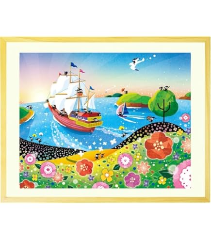 Amazon.co.jp: ヒロ・ヤマガタ そよ風に乗って インテリア 絵画 パリ